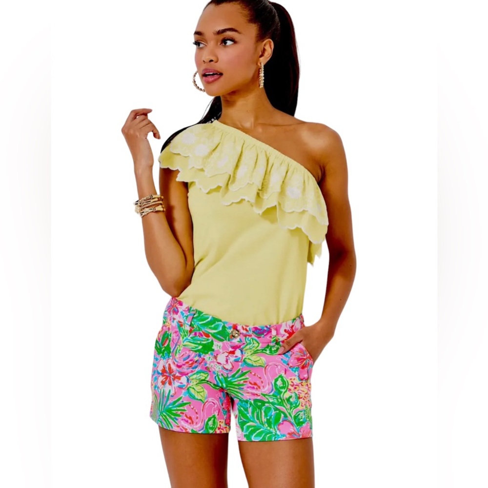 Lilly Pulitzer 5” Callahan Knit Short Journey To The Jungle women’s short Sz 16